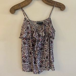 AMERICAN EAGLE Floral Spaghetti Strap Top